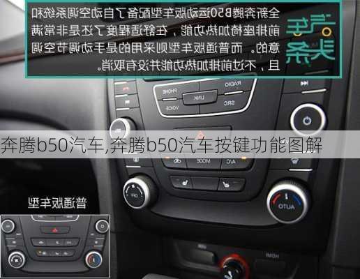 奔腾b50汽车,奔腾b50汽车按键功能图解