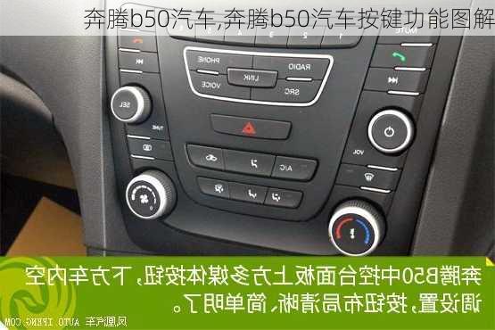 奔腾b50汽车,奔腾b50汽车按键功能图解