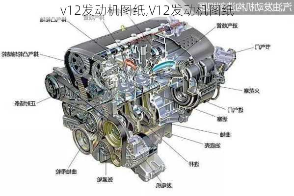 v12发动机图纸,V12发动机图纸