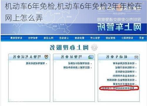 机动车6年免检,机动车6年免检2年年检在网上怎么弄