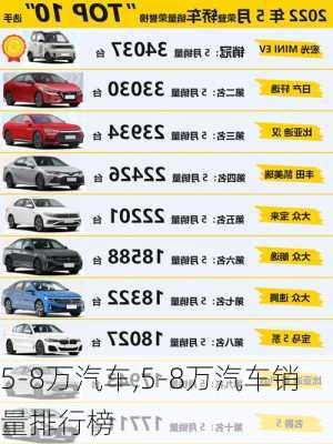 5-8万汽车,5-8万汽车销量排行榜