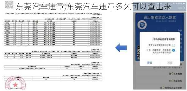 东莞汽车违章,东莞汽车违章多久可以查出来