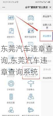 东莞汽车违章查询,东莞汽车违章查询系统