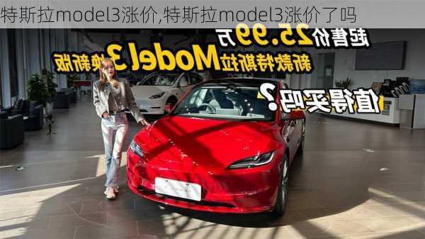 特斯拉model3涨价,特斯拉model3涨价了吗