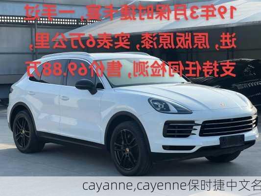 cayanne,cayenne保时捷中文名