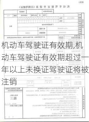 机动车驾驶证有效期,机动车驾驶证有效期超过一年以上未换证驾驶证将被注销