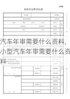 汽车年审需要什么资料,小型汽车年审需要什么资料