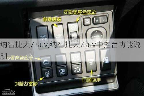 纳智捷大7 suv,纳智捷大7suv中控台功能说明