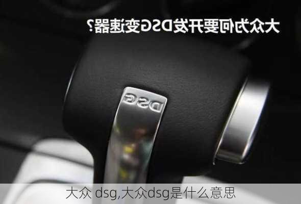 大众 dsg,大众dsg是什么意思