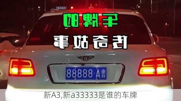 新A3,新a33333是谁的车牌