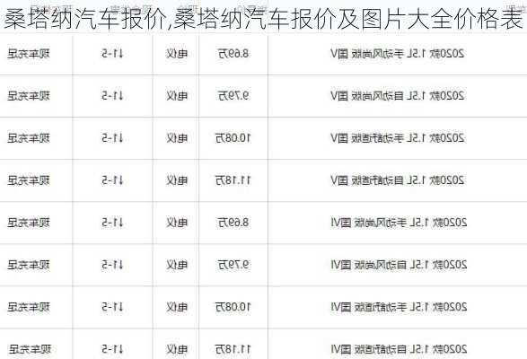 桑塔纳汽车报价,桑塔纳汽车报价及图片大全价格表