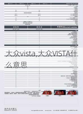 大众vista,大众VISTA什么意思