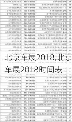 北京车展2018,北京车展2018时间表