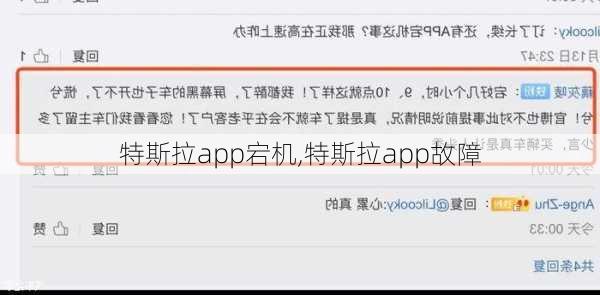 特斯拉app宕机,特斯拉app故障