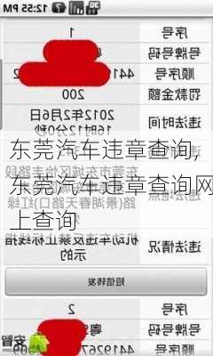 东莞汽车违章查询,东莞汽车违章查询网上查询