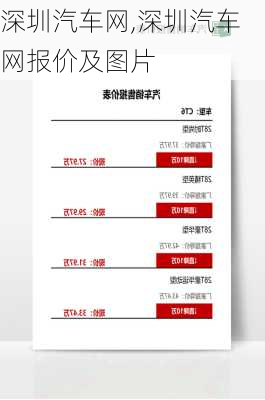 深圳汽车网,深圳汽车网报价及图片