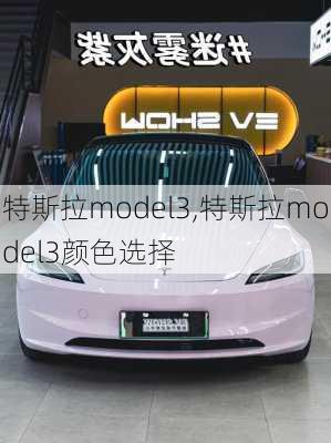 特斯拉model3,特斯拉model3颜色选择