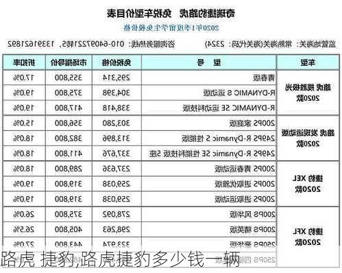 路虎 捷豹,路虎捷豹多少钱一辆