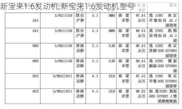 新宝来1.6发动机,新宝来1.6发动机型号