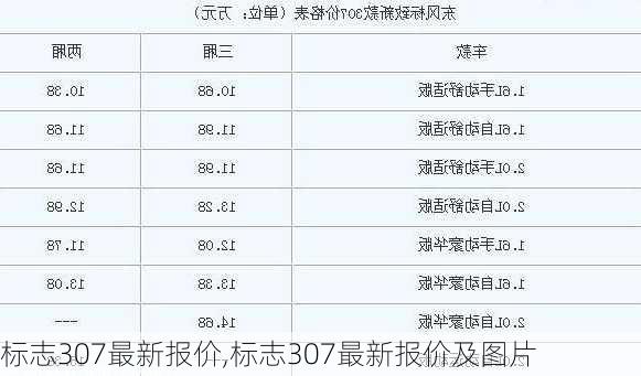 标志307最新报价,标志307最新报价及图片