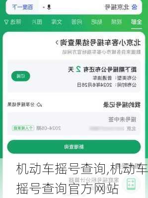 机动车摇号查询,机动车摇号查询官方网站