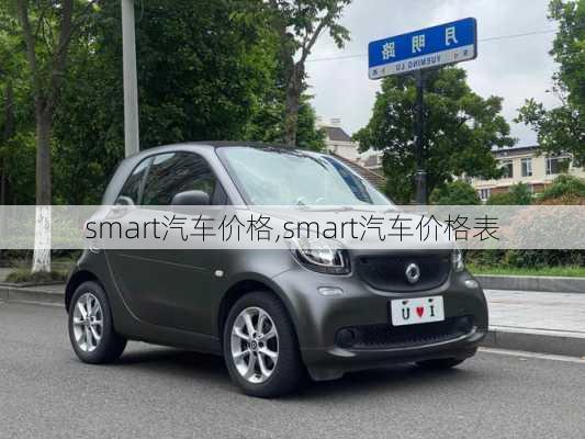 smart汽车价格,smart汽车价格表