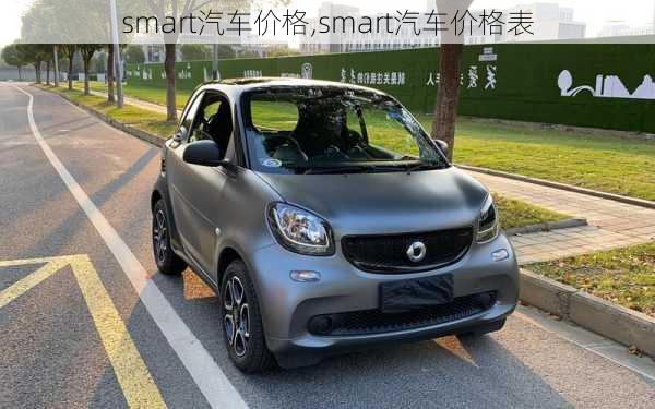 smart汽车价格,smart汽车价格表