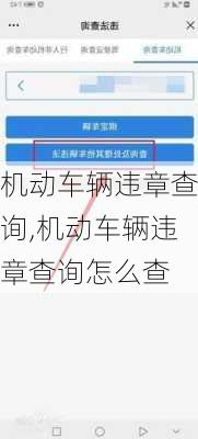 机动车辆违章查询,机动车辆违章查询怎么查