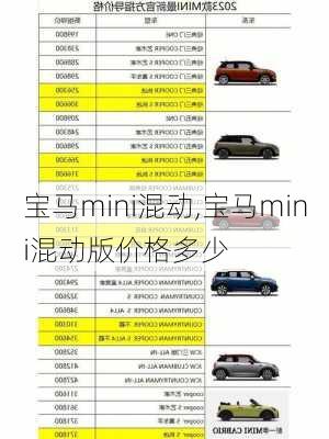 宝马mini混动,宝马mini混动版价格多少