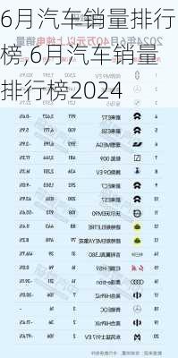 6月汽车销量排行榜,6月汽车销量排行榜2024