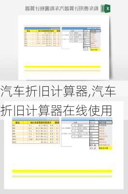 汽车折旧计算器,汽车折旧计算器在线使用