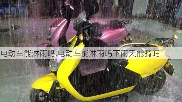 电动车能淋雨吗,电动车能淋雨吗下雨天能骑吗