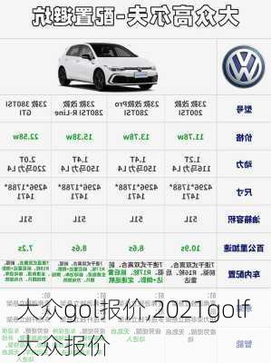 大众gol报价,2021golf 大众报价