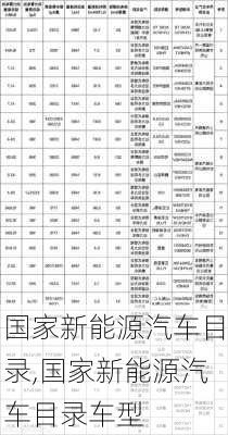 国家新能源汽车目录,国家新能源汽车目录车型