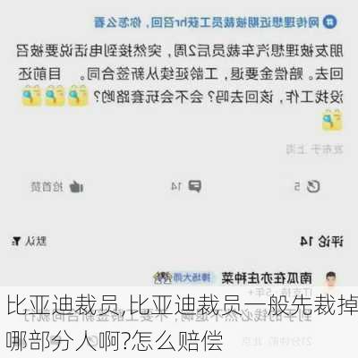 比亚迪裁员,比亚迪裁员一般先裁掉哪部分人啊?怎么赔偿