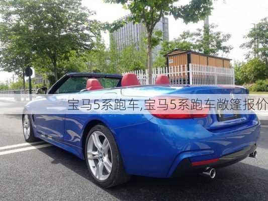 宝马5系跑车,宝马5系跑车敞篷报价